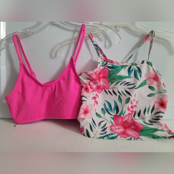 Floral and Pink Swim Tops - Picture 2 of 9